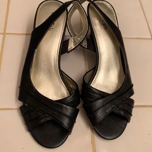 Comfy dress slip ons.